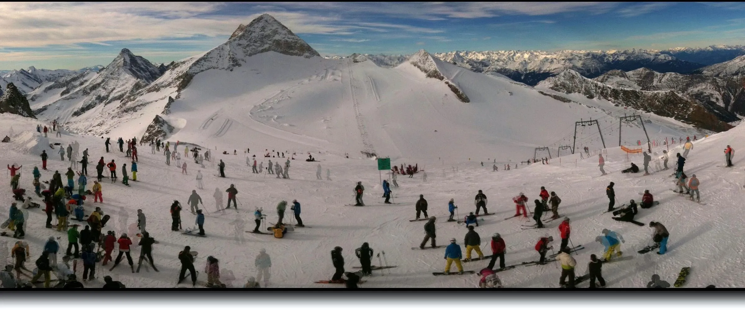 Skiers on the Hintertux Glacier